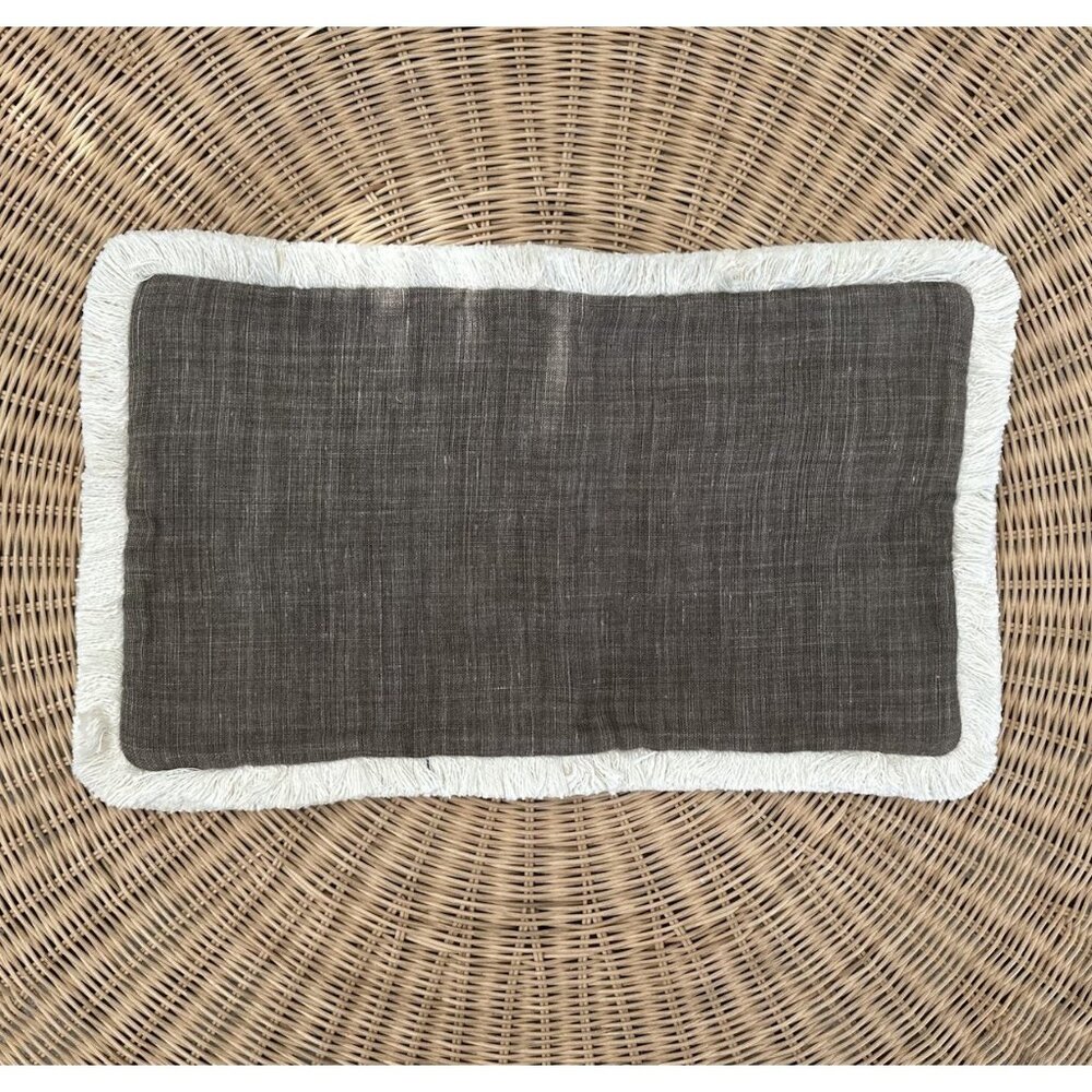 NEW Serena & Lily Bowden Pillow Cover (12”x21”)-Earth Brown